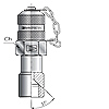 Точка контроля давления фиксирующаяся JIC 37°