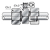 Линейная точка контроля давления тип Plug-in встроенная в трубное соединение
